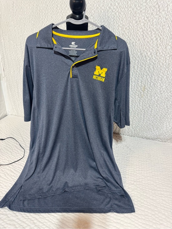 Colosseum Other - Colosseum Men's Navy and Yellow University Polo Michigan